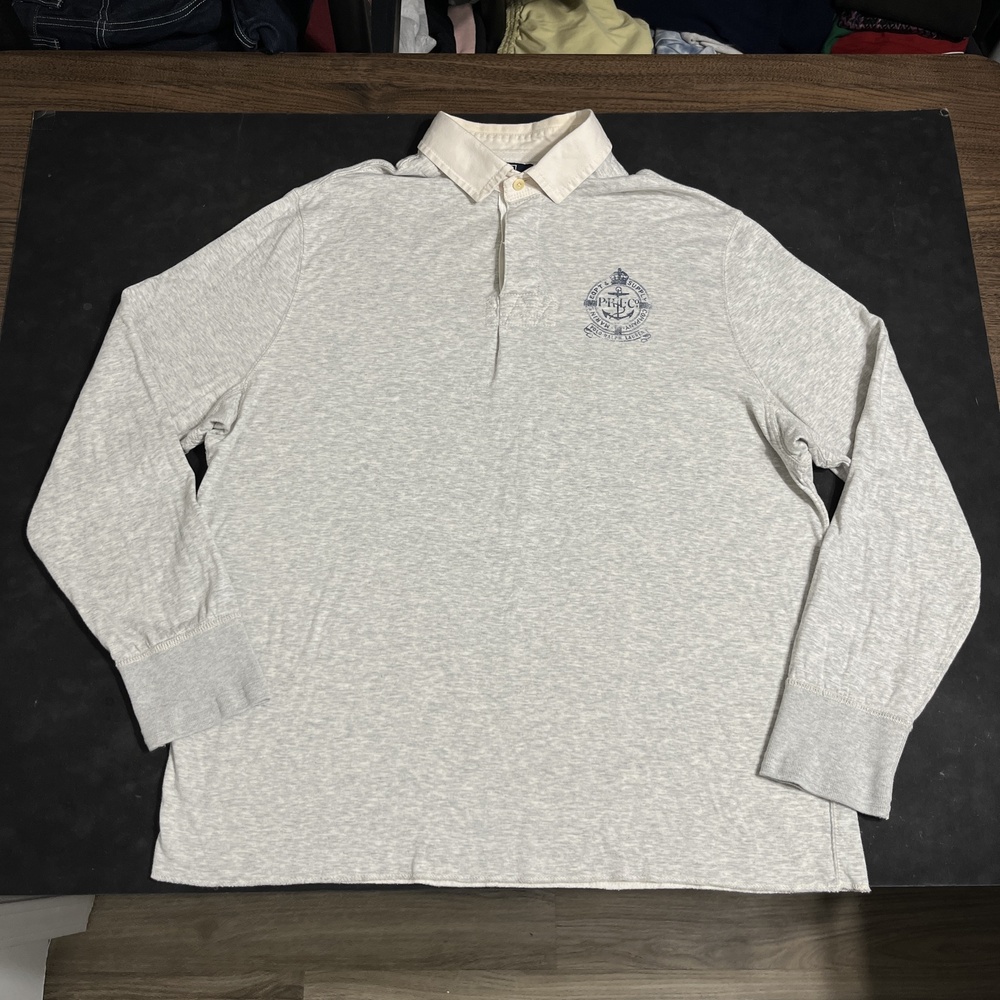 Vintage Polo Ralph Lauren Polo Shirt Mens XL Nautical Crest Egypt Supply Rugby